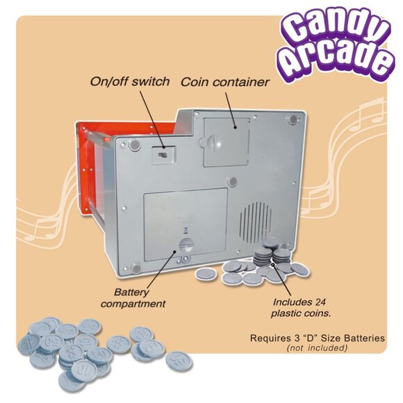 Toy Claw Machine Arcade Game Candy Grabber Crane w/ Coins Lights Sounds Gift - Picture 5 of 16